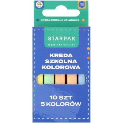Starpak školská farebná krieda 5 farieb 10 ks