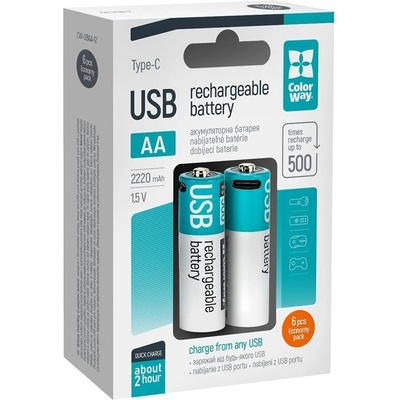 ColorWay AA 2200mAh 6ks CW-UBAA-12