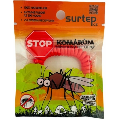 Stop komárům – silikonový náramek Mix barev 50ks