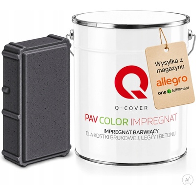 Impregnace Q-COVER na betonu, cihly a dlažbu – šedá/grafitová, 5 l