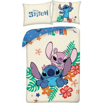 Halantex bavlna obliečky Lilo & Stitch motív Aloha 100% bavlna 70x90 140x200