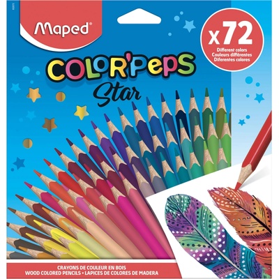 Maped Color Peps Star farebné ceruzky 72ks mix farieb