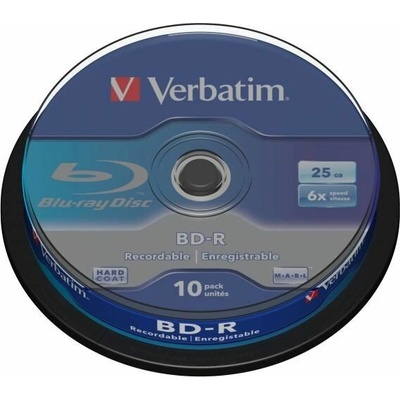 Verbatim BD-R SL 25GB 6x, cake box, 10ks (43742)