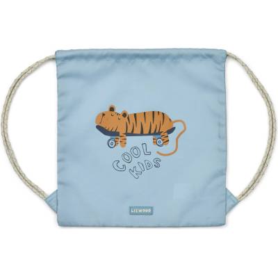 LIEWOOD Детска детска раница Liewood Kid's Danella Gym Bag Kids' backpack - Tiger / Beach Blue - размер One Size (508-0767-0211)