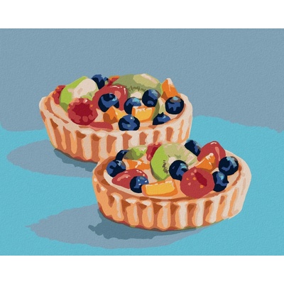 Zuty Malování Podle Čísel Tartaletka S Ovocem 2 Myroslava Voloschuk 80 x 100 Cm Plátno 8596530224907