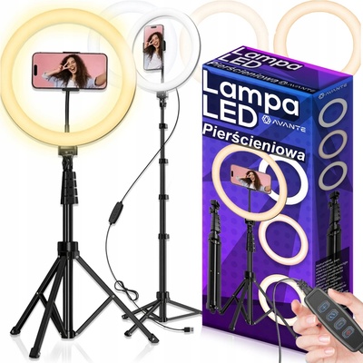 MG Selfie Ring Fill kruhové LED světlo 10'' stativ 1,8 m černé MG221584 – Zboží Mobilmania