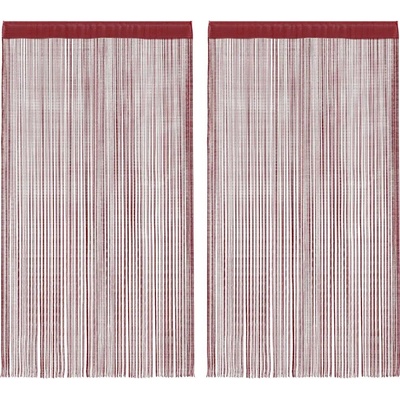 zahrada-XL Provázkové záclony, 2 ks, 100x250 cm, vínová