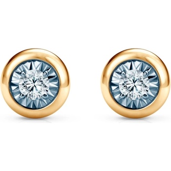 SAVICKI Обеци Savicki: двуцветно злато, диаманти