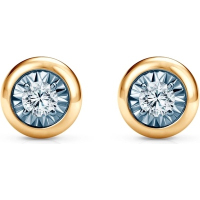 SAVICKI Обеци Savicki: двуцветно злато, диаманти