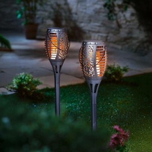 Weltbild LED Pochodeň Flame stříbrná 2 ks