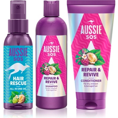Aussie SOS Set комплект за третирана коса и скалп