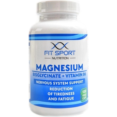 Fitsport nutrition Magnesium bisglycinate +vitamin B6 120 vege tabliet