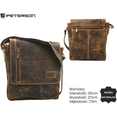Peterson taška PTN EASTON-TMH Tan kůže