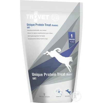 TROVET Unique Protein Treat URT Rabbit pamlsek pro psa 125 g
