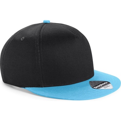 Beechfield B 615 Snapback 5 panelová Černá modrá