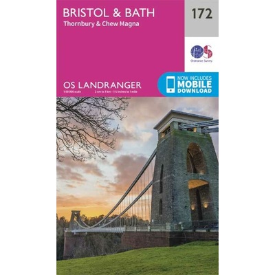 mapa Bristol / Bath 1:50 t.
