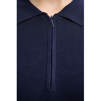 Calvin Klein Рокля Calvin Klein Jeans в тъмносиньо среднодълга с кройка по тялото LV044D321G (LV044D321G)