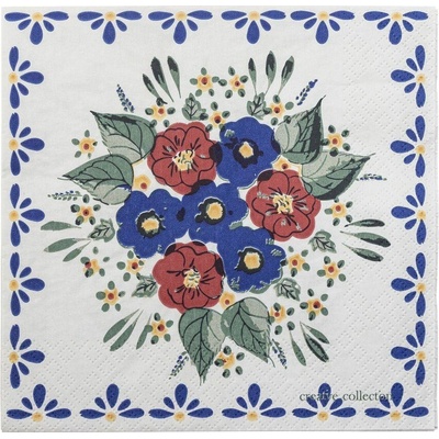 BLOOMINGVILLE Papírové ubrousky FLORIST 33x33 cm 20 ks