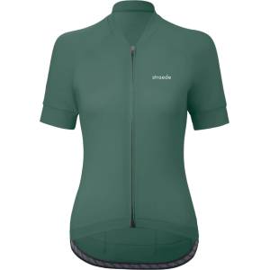 straede Дамска фланелка с къс ръкав за колоездене Straede Women's Kaern Jersey Women Cycling jersey - Green - размер XL (156-2624-0215)