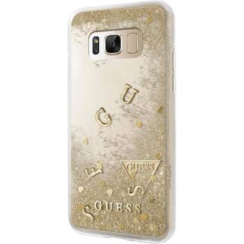 Pouzdro Guess Liquid Glitter Hard Case Samsung G950 Galaxy S8 zlaté