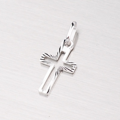 Křížek z bílého zlata 43-2425