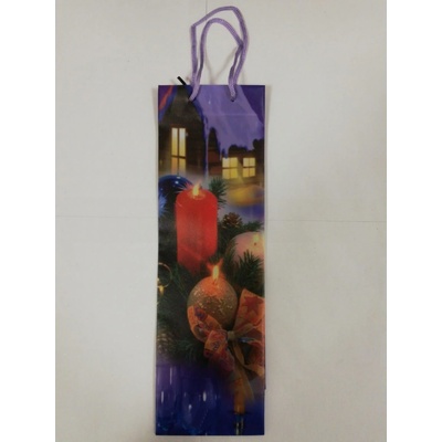 Goleto Dárková taška na víno se svíčkami 37 x 11,5 x 8 cm | 5 kusů