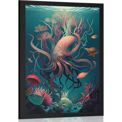 Plakát surrealistická sépie - 60x90 no frame
