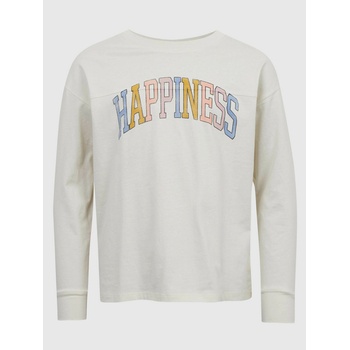 GAP Детска тениска Happiness GAP GAP | Byal | Момичешки | 116/122