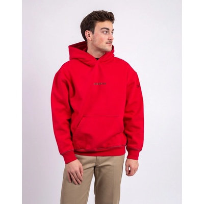 One Of XX Red Fleece Embroidered Hoodie Red