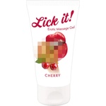 Lick-it Lick it! - ядлив лубрикант и масажен гел 2в1 - череша - 50 мл - lovesexshop