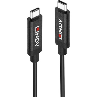 Lindy 43348 USB, USB 3.2 Gen 2 (3.1 Gen 2) USB C, 3m, černý
