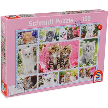 Image 1 of Schmidt Spiele Пъзел Schmidt от 100 части - Котенца (56135)