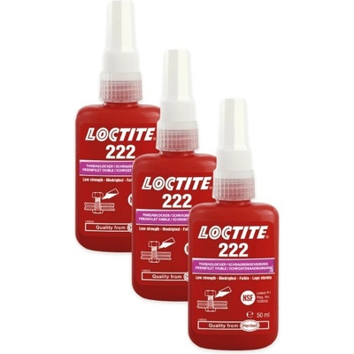 Loctite 222 - 50 ml, nízkopevnostní, 3 x Loctite 222 - 50 ml