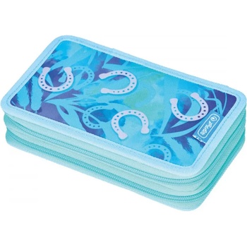 Herlitz Ученически несесер с 23 части, 2 ципа, Lucky Horse - Herlitz