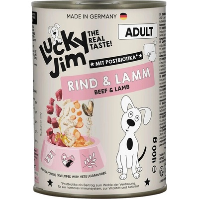 Lucky Jim Classic Adult s hovädziem a jahňaciem mäsom 400 g