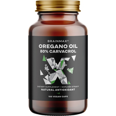 BrainMax Oregano Oil 80% Carvacrol 100 rastlinných kapsúl