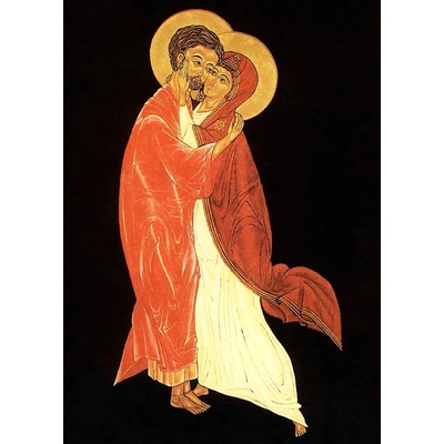 Sv. Josef a Marie (ikona 283) Rozměry cm: F - 28x40cm