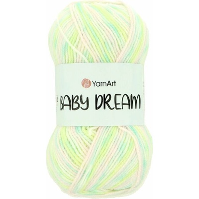 Yarnart Baby Dream 5242 žlto zeleno ružová