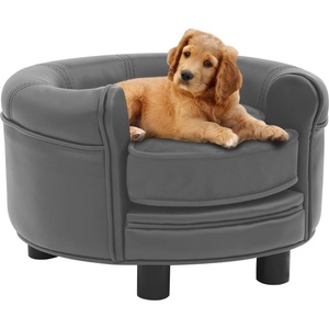 vidaXL Dog sofa 48x32 cm grey pleather 170956