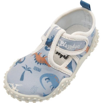 Playshoes Чехли за плаж/баня 'Dino' синьо, размер 18-19