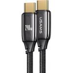 USAMS Кабел USAMS SSJ580 U82 Type-C To Type-C 240W PD3.1 Zinc Alloy Data Cable, 1.2 м (SJ580USB01)