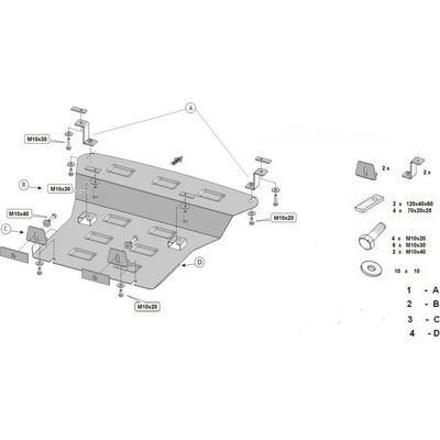 Kryt pod motor IVECO DAILY V Box Body/Estate all - Plech - 8595698044266