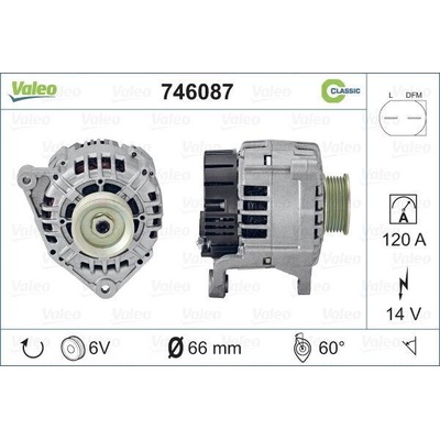 VALEO Alternátor VALEO CLASSIC VA 746087
