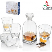 VIDIVI VIDIVI na whisky DUCALE sklenice plus karafa 0,7 l 4 x 330 ml