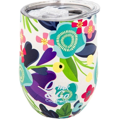 CoolPack termohrnček 350 ml nehrdzavejúca oceľ Flower Me