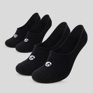 GymBeam Чорапи No-Show 2Pack Black S