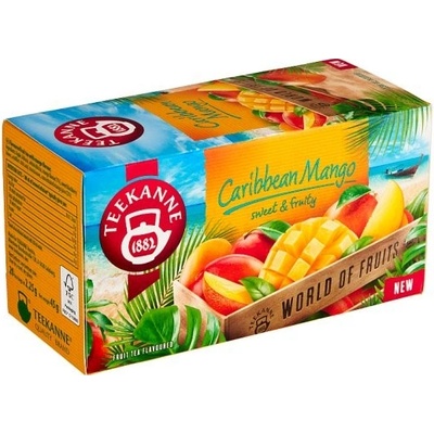 Teekanne World of Fruits Caribbean Mango ovocno bylinný čaj 20 x 2,25 g