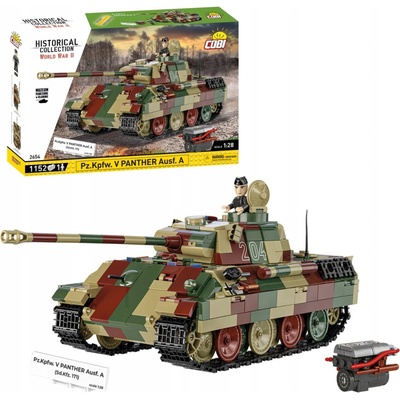 COBI 2654 World War II Německý střední tank Pz.Kpfw. V Panther Ausf. A 1:28 – Zboží Mobilmania