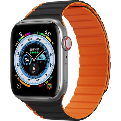 Dux Ducis LD Series - Apple Watch 1/2/3/4/5/6/7/8/SE/SE 2 38/40/41mm - Black / Orange KF2313716