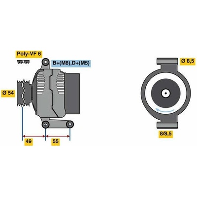 generátor BOSCH 0 986 080 980